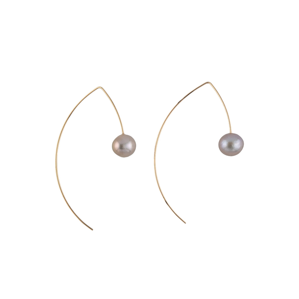 Maui Pearl Arc Earrings