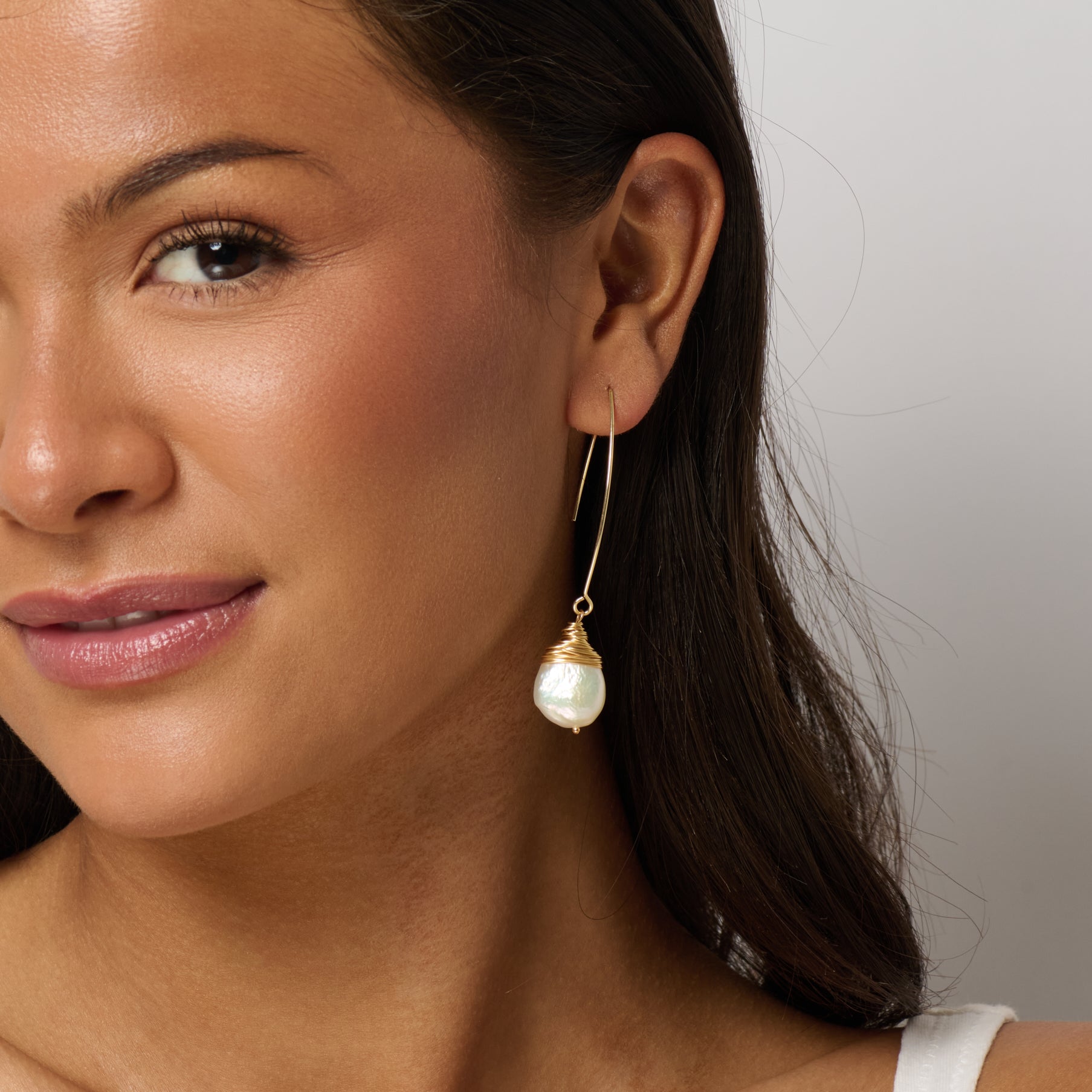 Maile Keshi Threader Earrings