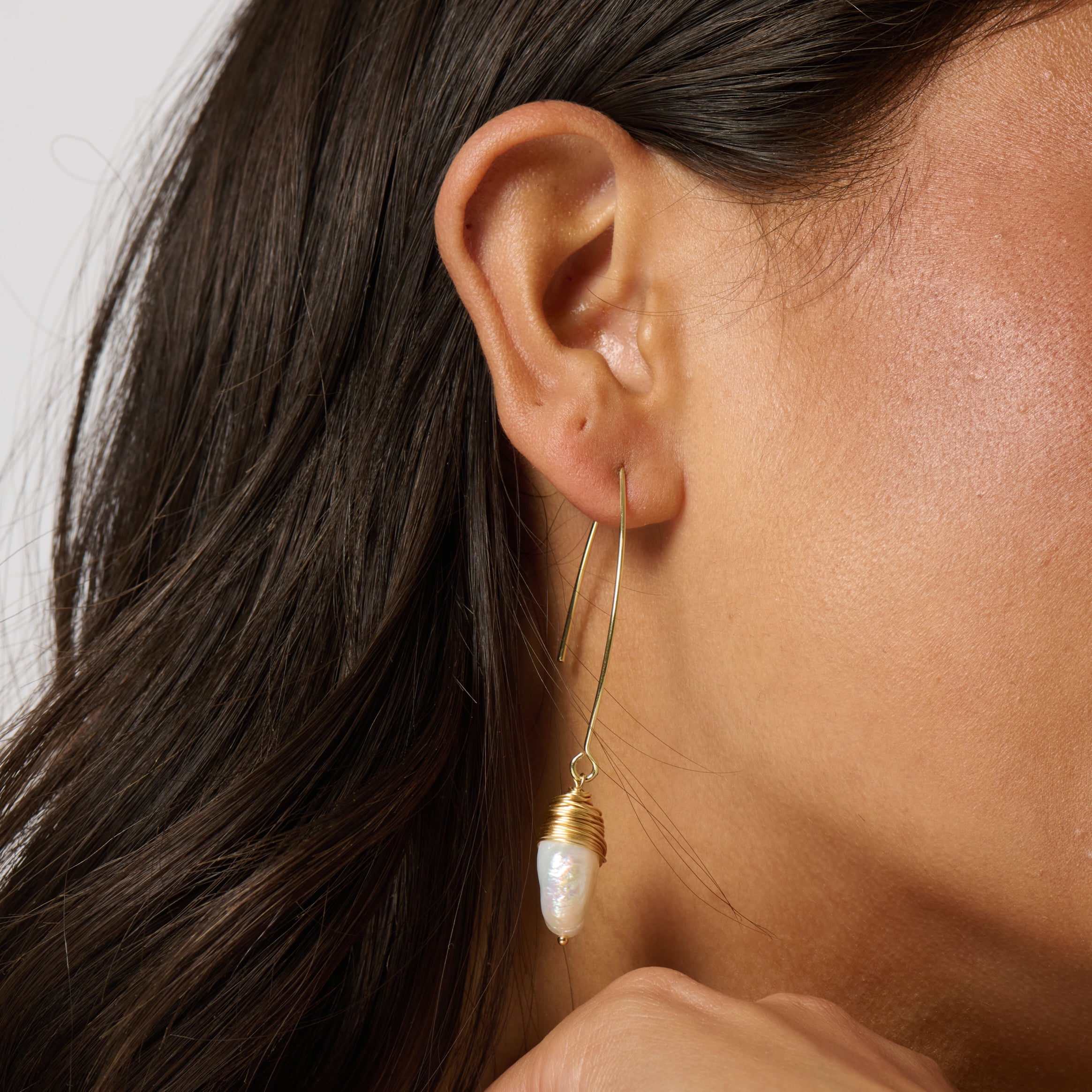 Maile Keshi Threader Earrings
