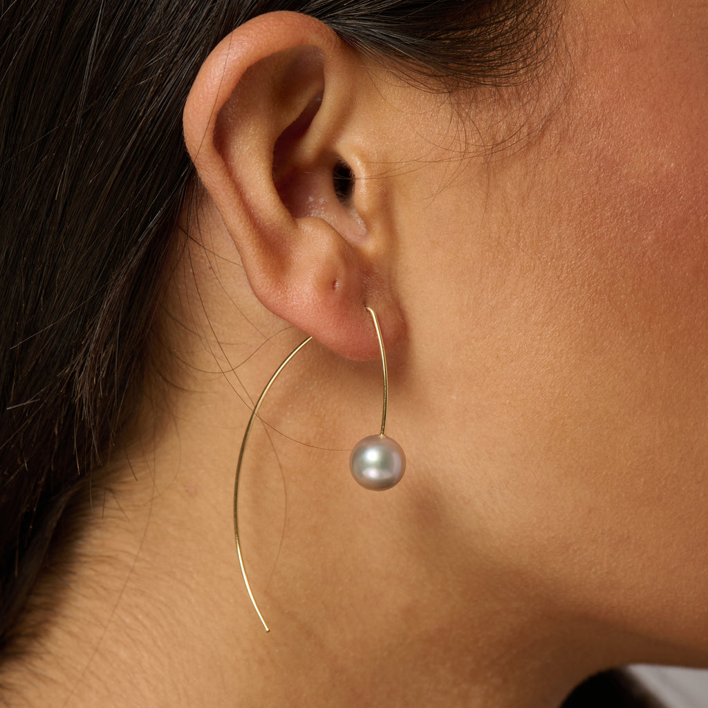 Maui Pearl Arc Earrings