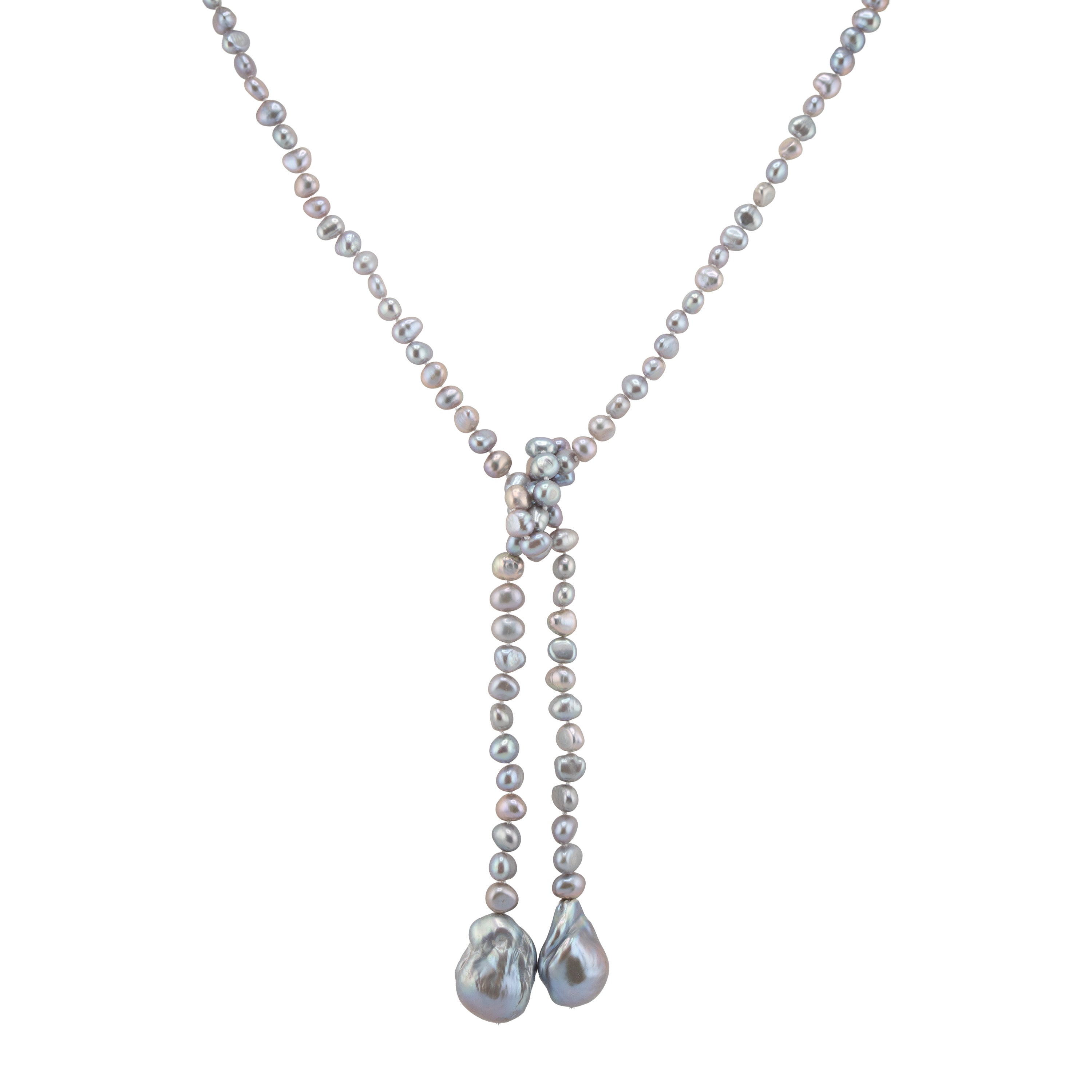 Marine Baroque Pearl Lariat