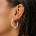 Leilani Pearl Hoop Earrings
