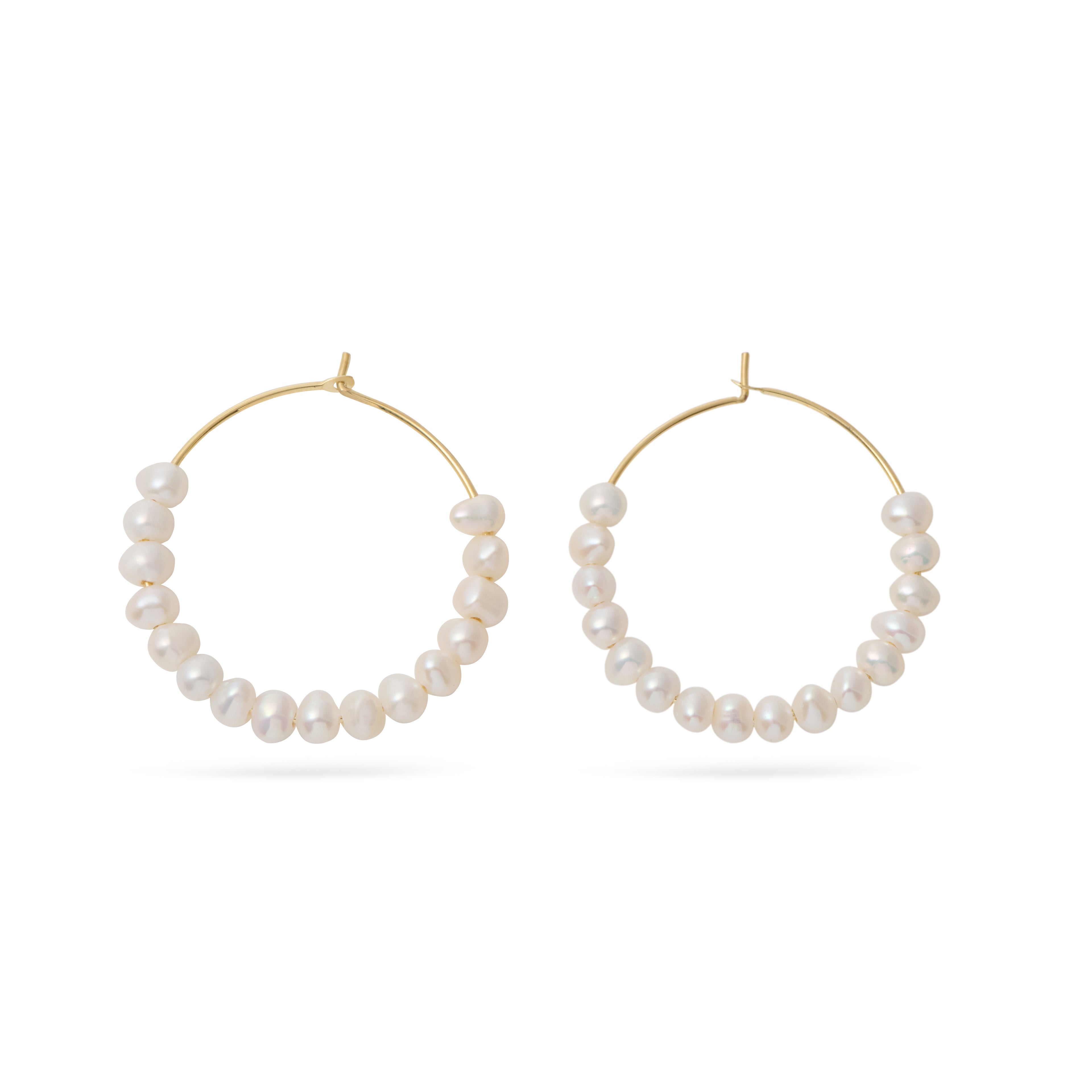 Leilani Pearl Hoop Earrings