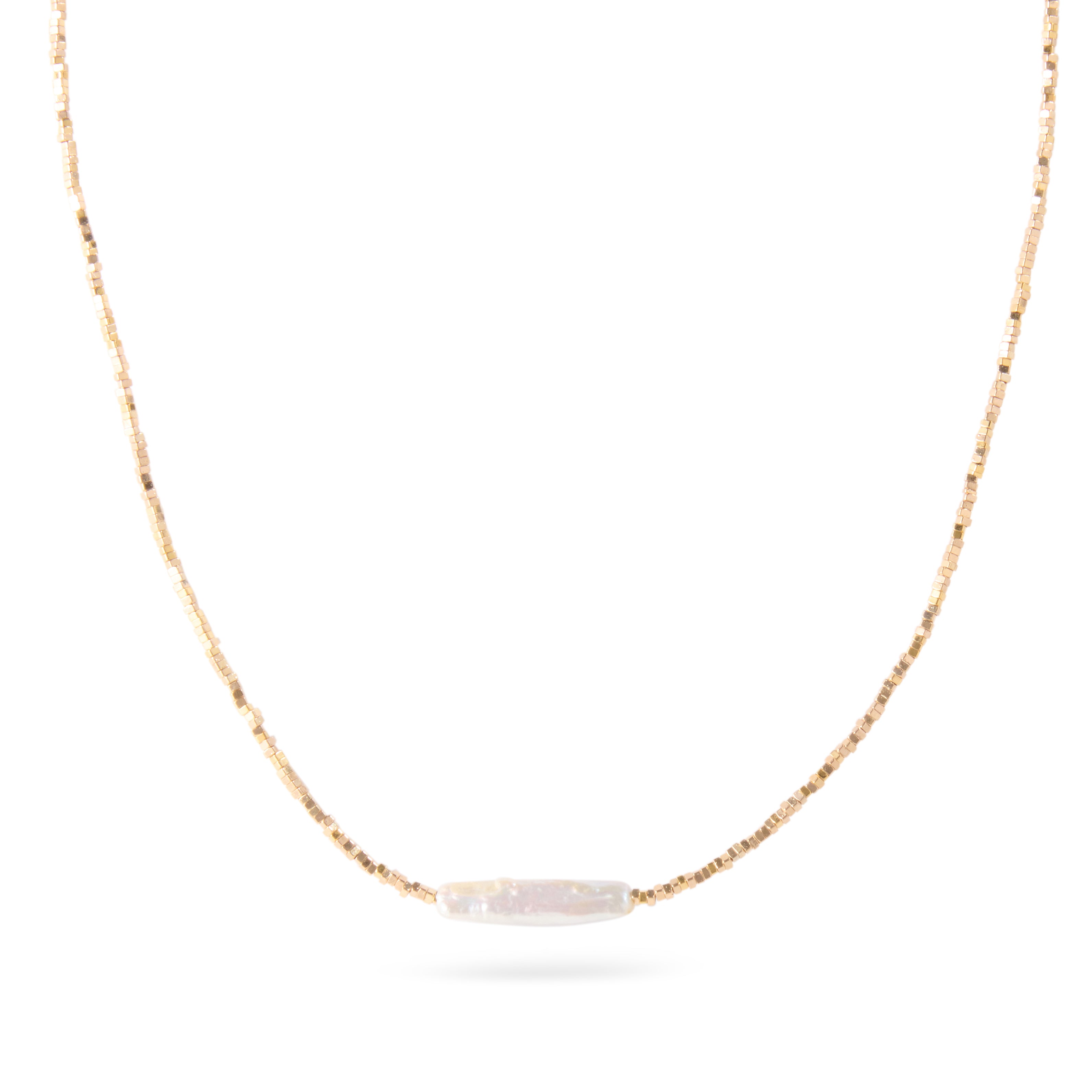 Meridian Stick Pearl Necklace